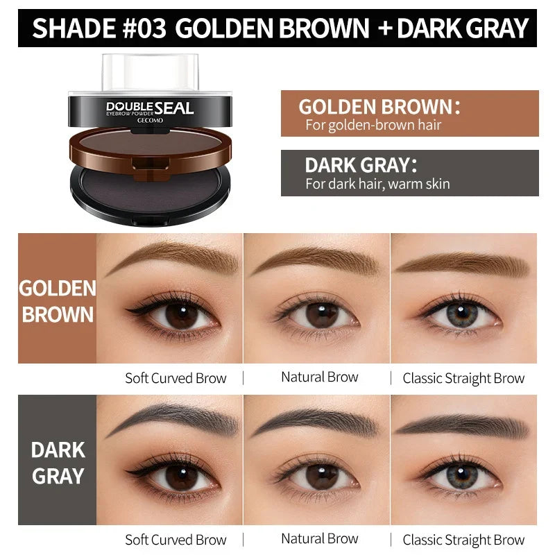 🔥 LAST DAY: BUY 1 GET 1 FREE 🌸 2-Color Waterproof Brow Stamp Kit for Quick, Natural-Looking Brows