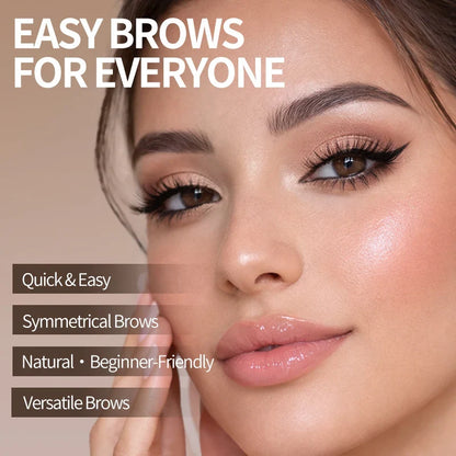 🔥 LAST DAY: BUY 1 GET 1 FREE 🌸 2-Color Waterproof Brow Stamp Kit for Quick, Natural-Looking Brows